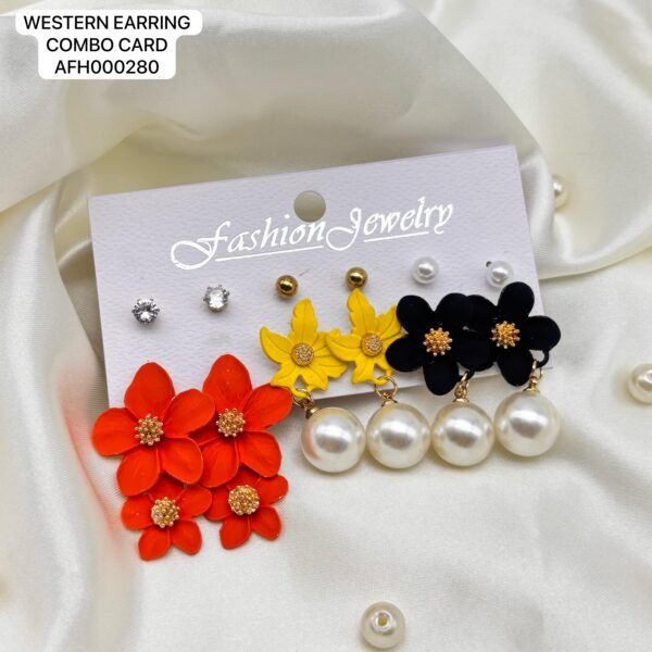 Set of 2 card mix colour western Earring card - Image 5