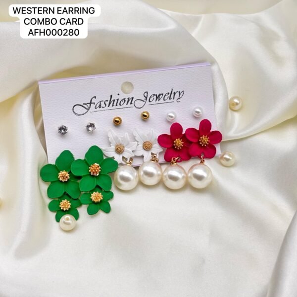 Set of 2 card mix colour western Earring card - Image 3