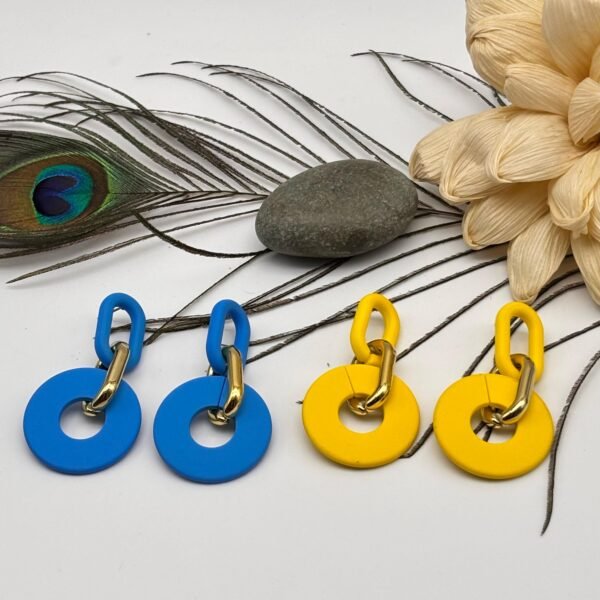 Set of one mix colour western earring