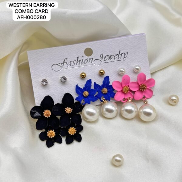 Set of 2 card mix colour western Earring card - Image 6