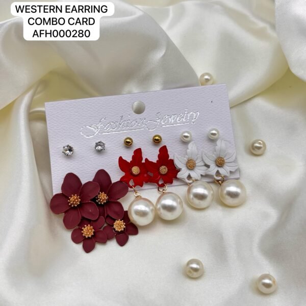 Set of 2 card mix colour western Earring card - Image 12