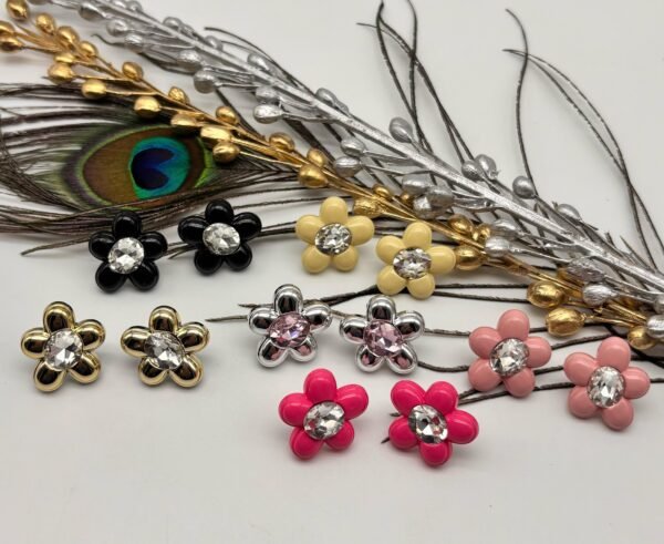 Set of 2 pair mix colour western daily wear earring