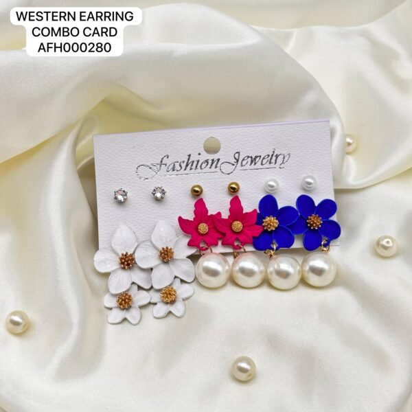 Set of 2 card mix colour western Earring card - Image 9