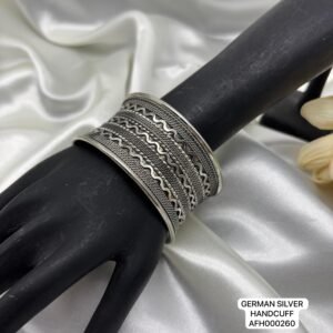Premium german silver handcuff bangle