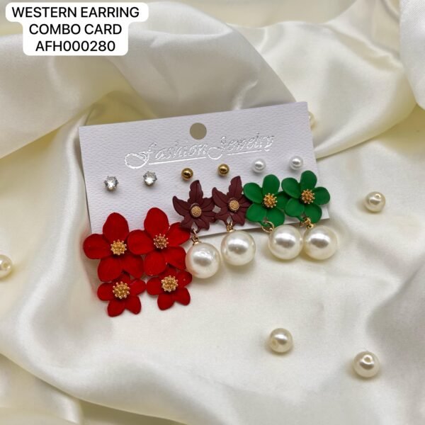 Set of 2 card mix colour western Earring card - Image 11