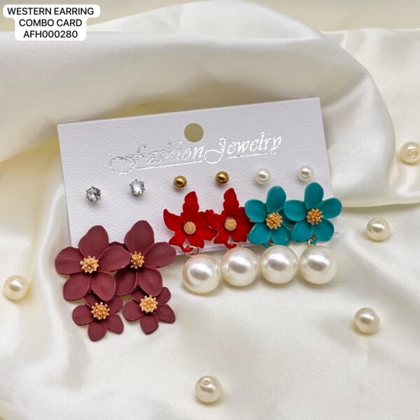 Set of 2 card mix colour western Earring card - Image 2