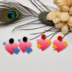 Set of 1 pair mix colour funky western Earring