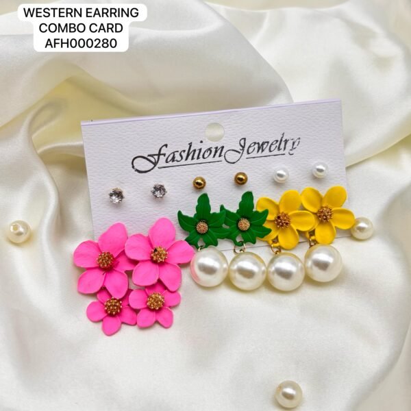 Set of 2 card mix colour western Earring card - Image 7