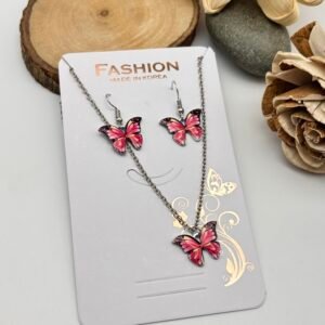 Set of 2 card  mix colour western necklace set