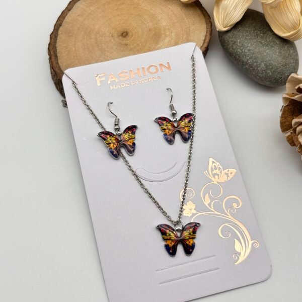 Set of 2 card  mix colour western necklace set - Image 6