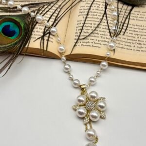 Premium Imported Pearl Western Long Necklace