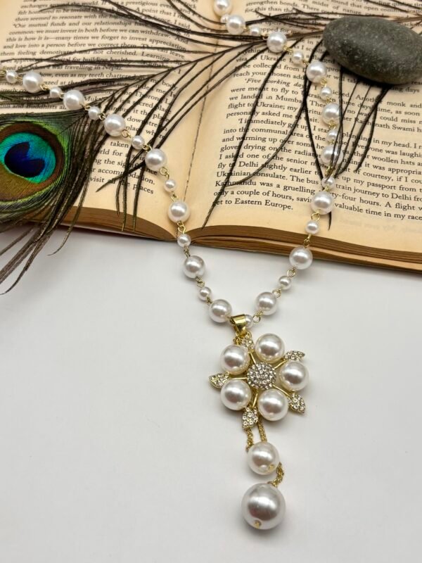 Premium Imported Pearl Western Long Necklace