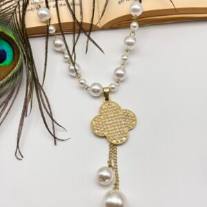 Premium Imported Pearl Western Long Necklace