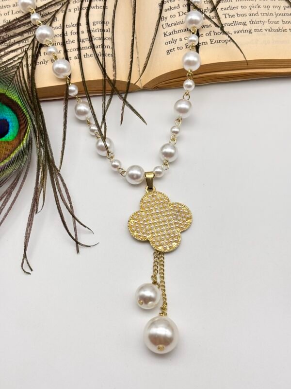 Premium Imported Pearl Western Long Necklace