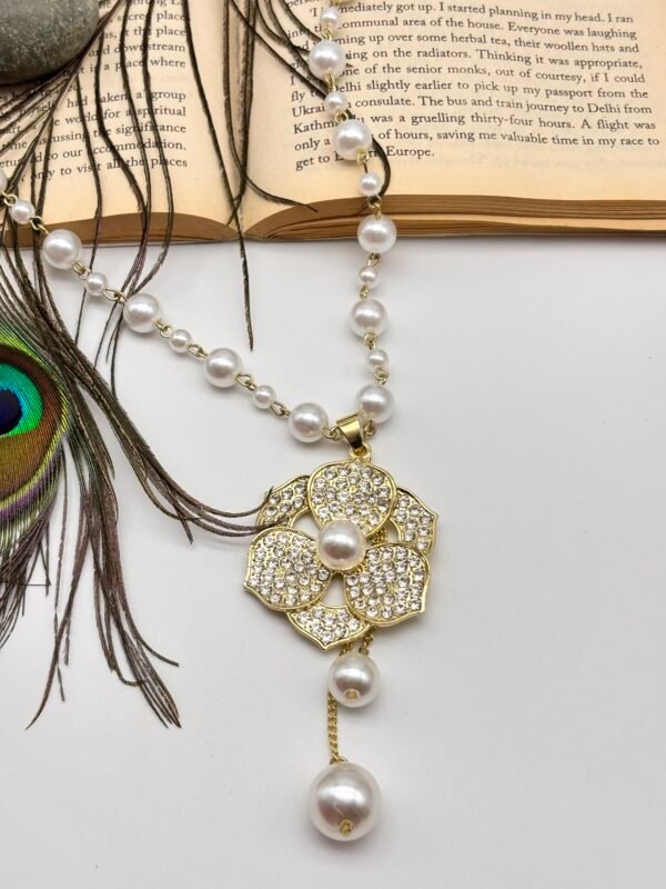 Premium Imported Pearl Western Long Necklace