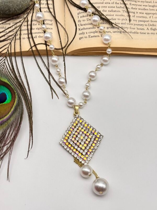 Premium Imported Pearl Western Long Necklace