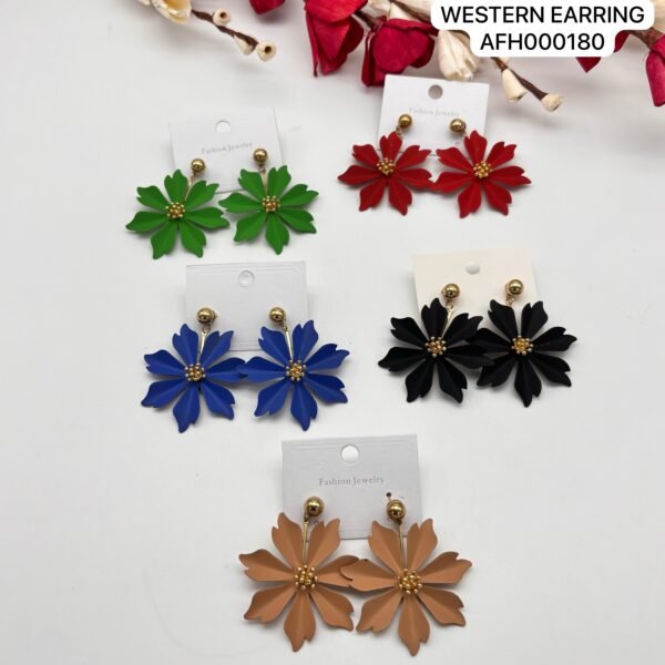 Set of 2 pc mix colour daily wear western Earring