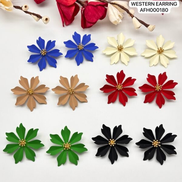 Set of 2 pc mix colour daily wear western Earring