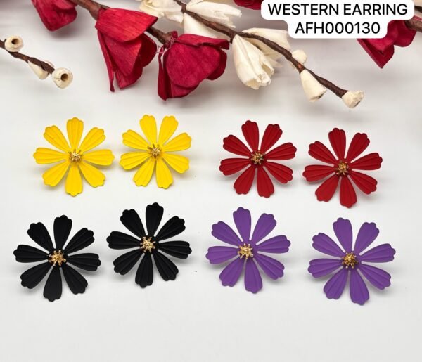 Set of 2 pc mix colour daily wear western Earring