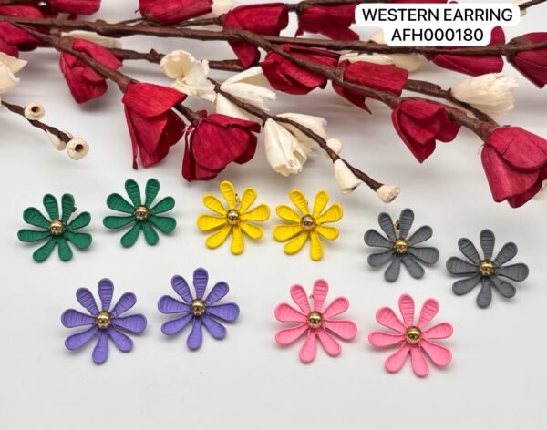Set of 2 pc mix colour daily wear western Earring