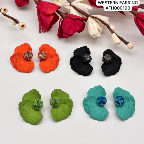 Set of 2 pc mix colour daily wear western Earring