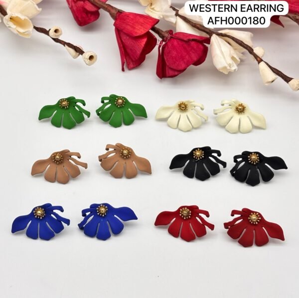 Set of 2 pc mix colour daily wear western Earring