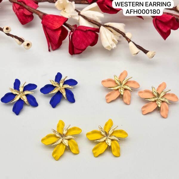 Set of 1 pc mix colour daily wear western Earring