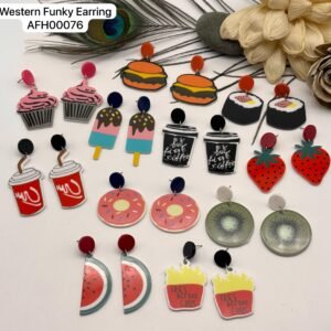 Set of 3 pair mix design Funky Earring