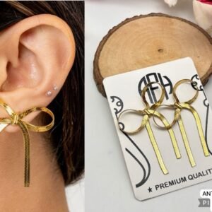 Anti Tarnish Bow Earring