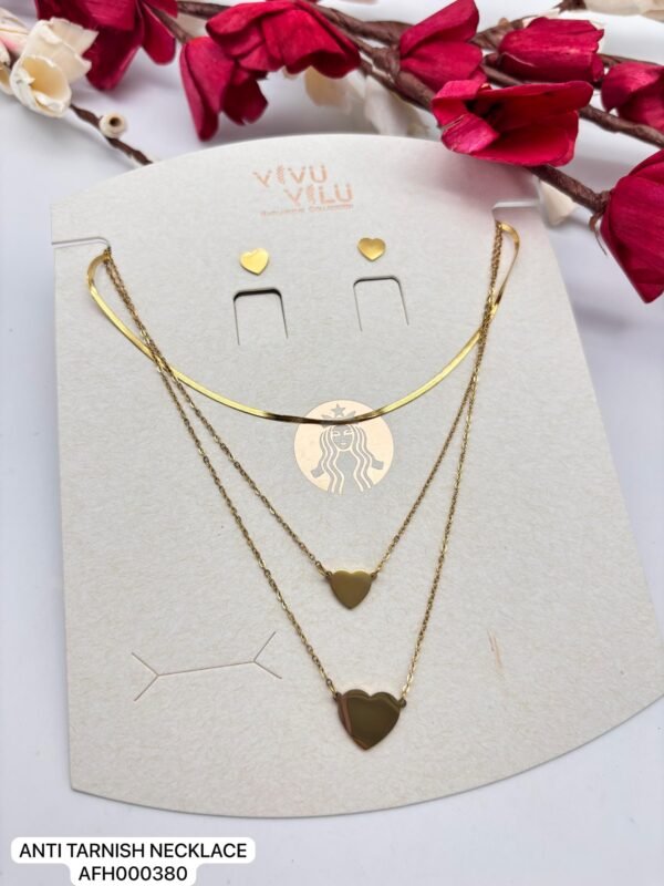 Anti tarnish 3 layer Necklace