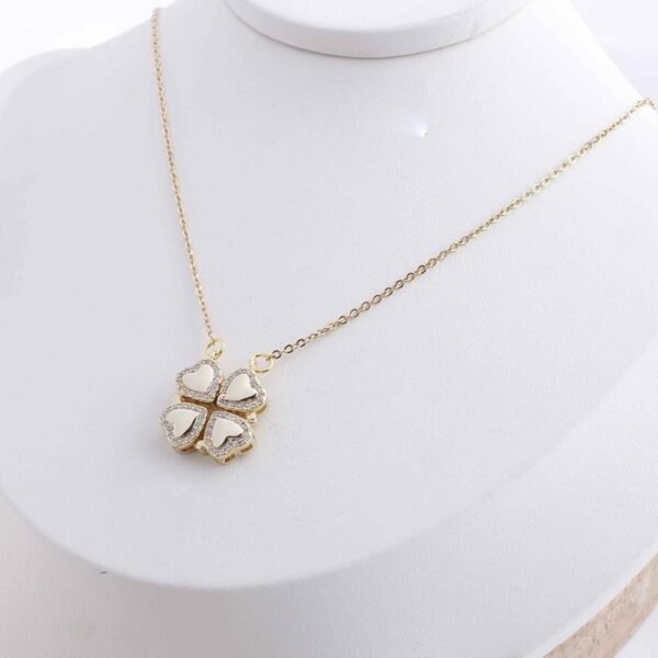 ANTI TARNISH 4 mini heart NECKLACE