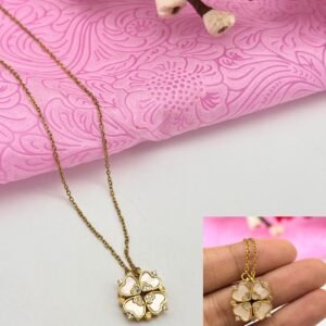 ANTI TARNISH 4 mini heart NECKLACE