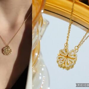 Anti Tarnish 4 mini heart Necklace