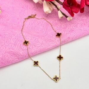 Anti Tarnish Clover Necklace
