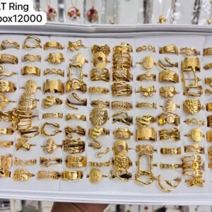 Set of 4 pc mix design adjustable Anti tarnish ring