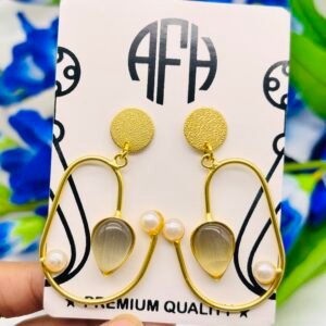 Brass Earring( Mix Colour 1 pair)