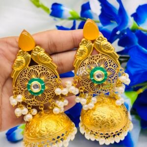 Brass Earring( Mix Colour 1 pair)