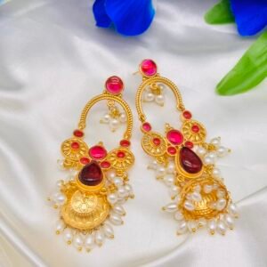 Brass Earring ( Mix colour 1 pair)