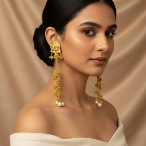 Brass Kashmiri Earring (Mix colour 1 pair)