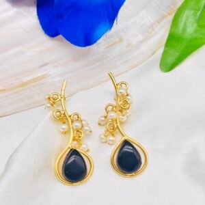 Brass Earring (Mix colour 1 pair)